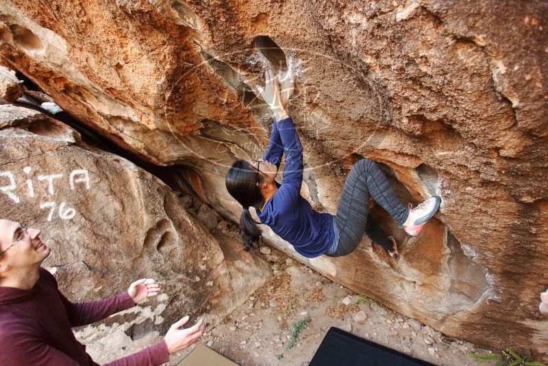 Bouldering in Hueco Tanks on 11/16/2019 with Blue Lizard Climbing and Yoga

Filename: SRM_20191116_1050010.jpg
Aperture: f/4.0
Shutter Speed: 1/250
Body: Canon EOS-1D Mark II
Lens: Canon EF 16-35mm f/2.8 L