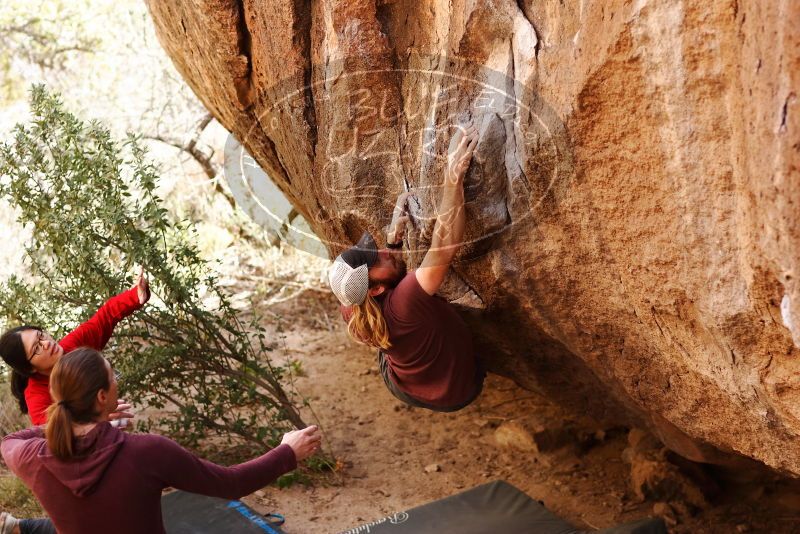 Bouldering in Hueco Tanks on 11/16/2019 with Blue Lizard Climbing and Yoga

Filename: SRM_20191116_1100340.jpg
Aperture: f/2.8
Shutter Speed: 1/500
Body: Canon EOS-1D Mark II
Lens: Canon EF 85mm f/1.2 L II