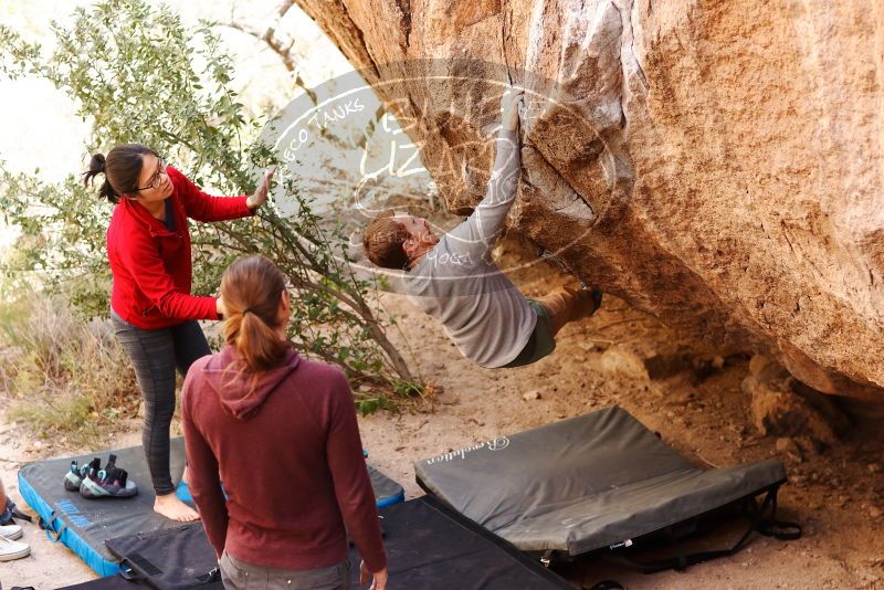 Bouldering in Hueco Tanks on 11/16/2019 with Blue Lizard Climbing and Yoga

Filename: SRM_20191116_1106030.jpg
Aperture: f/2.8
Shutter Speed: 1/320
Body: Canon EOS-1D Mark II
Lens: Canon EF 85mm f/1.2 L II