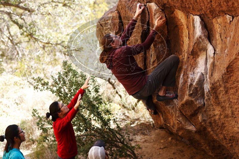 Bouldering in Hueco Tanks on 11/16/2019 with Blue Lizard Climbing and Yoga

Filename: SRM_20191116_1109440.jpg
Aperture: f/2.8
Shutter Speed: 1/800
Body: Canon EOS-1D Mark II
Lens: Canon EF 85mm f/1.2 L II