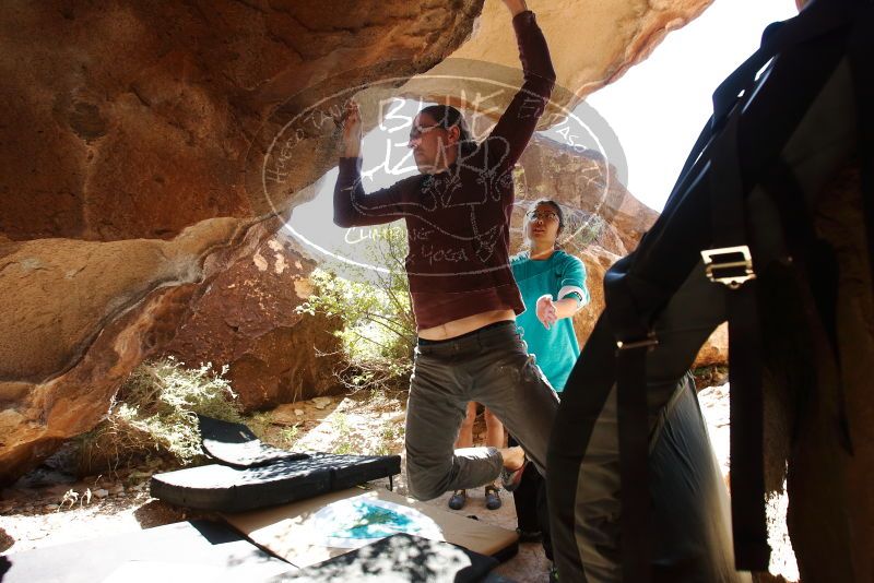 Bouldering in Hueco Tanks on 11/16/2019 with Blue Lizard Climbing and Yoga

Filename: SRM_20191116_1158370.jpg
Aperture: f/5.6
Shutter Speed: 1/200
Body: Canon EOS-1D Mark II
Lens: Canon EF 16-35mm f/2.8 L