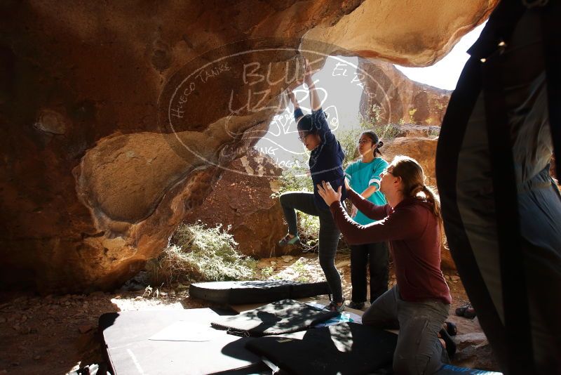 Bouldering in Hueco Tanks on 11/16/2019 with Blue Lizard Climbing and Yoga

Filename: SRM_20191116_1203292.jpg
Aperture: f/5.6
Shutter Speed: 1/320
Body: Canon EOS-1D Mark II
Lens: Canon EF 16-35mm f/2.8 L