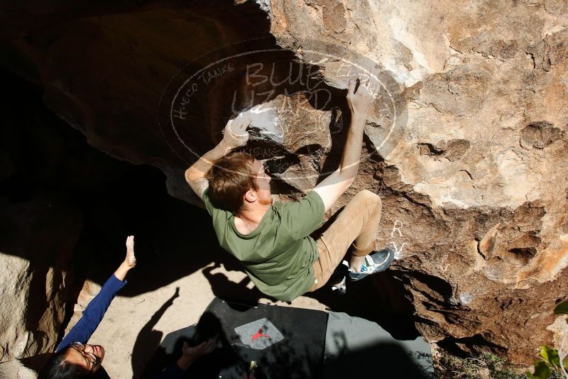 Bouldering in Hueco Tanks on 11/16/2019 with Blue Lizard Climbing and Yoga

Filename: SRM_20191116_1251460.jpg
Aperture: f/8.0
Shutter Speed: 1/640
Body: Canon EOS-1D Mark II
Lens: Canon EF 16-35mm f/2.8 L