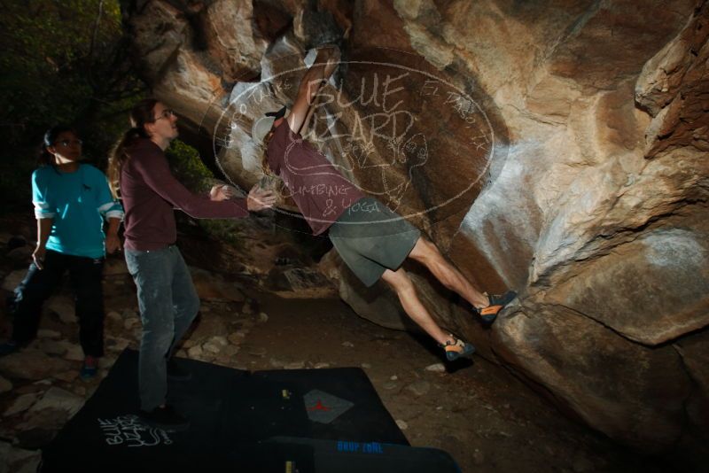 Bouldering in Hueco Tanks on 11/16/2019 with Blue Lizard Climbing and Yoga

Filename: SRM_20191116_1418010.jpg
Aperture: f/8.0
Shutter Speed: 1/250
Body: Canon EOS-1D Mark II
Lens: Canon EF 16-35mm f/2.8 L