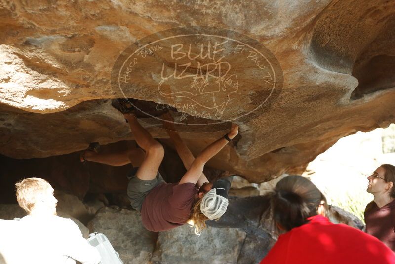 Bouldering in Hueco Tanks on 11/16/2019 with Blue Lizard Climbing and Yoga

Filename: SRM_20191116_1613440.jpg
Aperture: f/4.0
Shutter Speed: 1/250
Body: Canon EOS-1D Mark II
Lens: Canon EF 50mm f/1.8 II