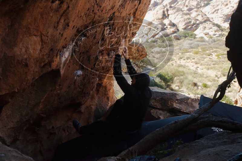 Bouldering in Hueco Tanks on 11/23/2019 with Blue Lizard Climbing and Yoga

Filename: SRM_20191123_1313360.jpg
Aperture: f/6.3
Shutter Speed: 1/250
Body: Canon EOS-1D Mark II
Lens: Canon EF 50mm f/1.8 II