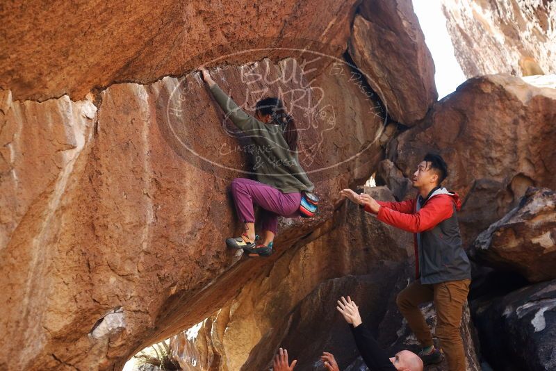 Bouldering in Hueco Tanks on 11/23/2019 with Blue Lizard Climbing and Yoga

Filename: SRM_20191123_1405170.jpg
Aperture: f/4.0
Shutter Speed: 1/250
Body: Canon EOS-1D Mark II
Lens: Canon EF 50mm f/1.8 II