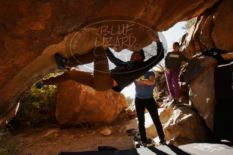 Bouldering in Hueco Tanks on 11/23/2019 with Blue Lizard Climbing and Yoga

Filename: SRM_20191123_1421430.jpg
Aperture: f/8.0
Shutter Speed: 1/250
Body: Canon EOS-1D Mark II
Lens: Canon EF 16-35mm f/2.8 L