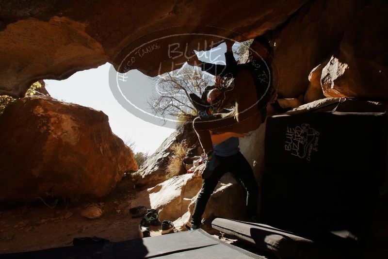 Bouldering in Hueco Tanks on 11/23/2019 with Blue Lizard Climbing and Yoga

Filename: SRM_20191123_1421530.jpg
Aperture: f/10.0
Shutter Speed: 1/250
Body: Canon EOS-1D Mark II
Lens: Canon EF 16-35mm f/2.8 L
