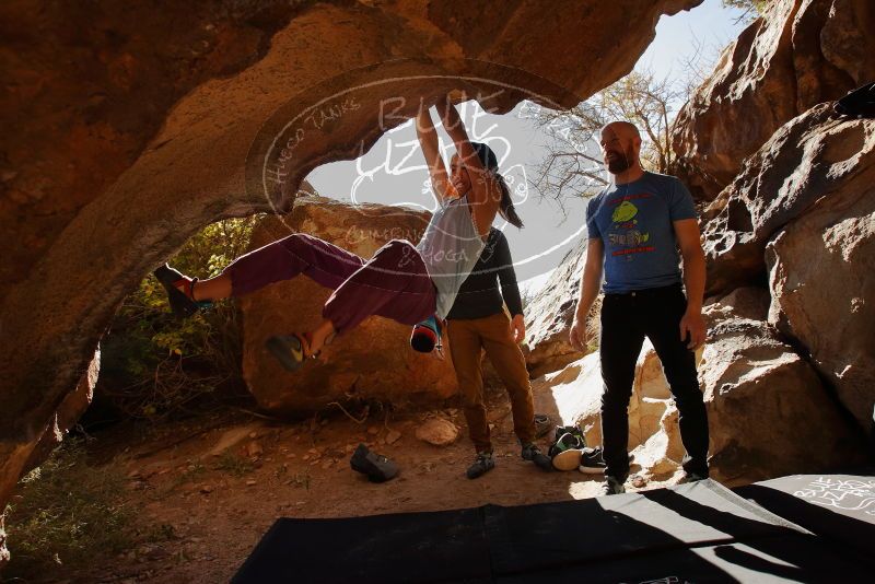 Bouldering in Hueco Tanks on 11/23/2019 with Blue Lizard Climbing and Yoga

Filename: SRM_20191123_1423260.jpg
Aperture: f/8.0
Shutter Speed: 1/250
Body: Canon EOS-1D Mark II
Lens: Canon EF 16-35mm f/2.8 L