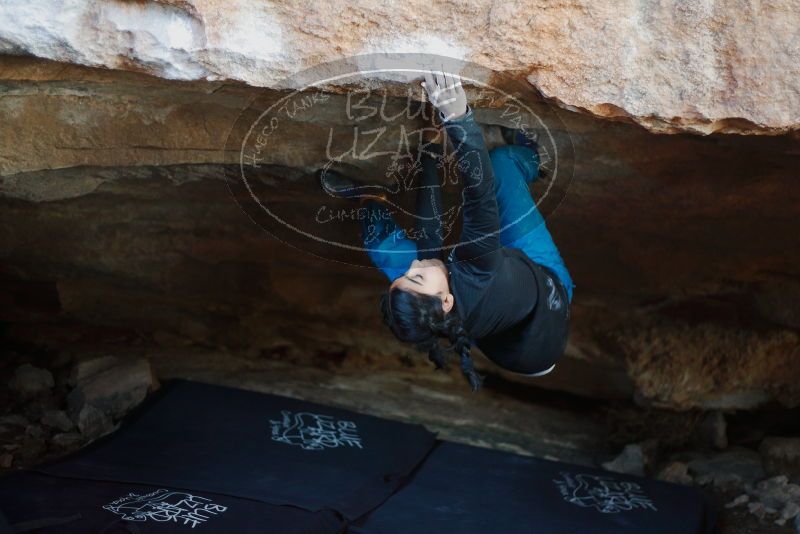 Bouldering in Hueco Tanks on 11/23/2019 with Blue Lizard Climbing and Yoga

Filename: SRM_20191123_1630431.jpg
Aperture: f/1.8
Shutter Speed: 1/250
Body: Canon EOS-1D Mark II
Lens: Canon EF 50mm f/1.8 II