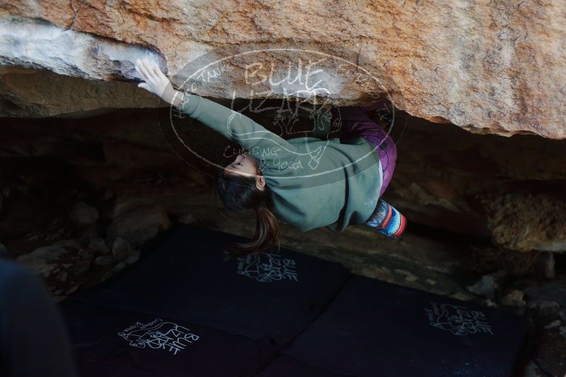 Bouldering in Hueco Tanks on 11/23/2019 with Blue Lizard Climbing and Yoga

Filename: SRM_20191123_1632070.jpg
Aperture: f/2.8
Shutter Speed: 1/250
Body: Canon EOS-1D Mark II
Lens: Canon EF 50mm f/1.8 II