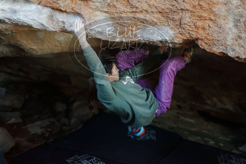Bouldering in Hueco Tanks on 11/23/2019 with Blue Lizard Climbing and Yoga

Filename: SRM_20191123_1632130.jpg
Aperture: f/3.2
Shutter Speed: 1/250
Body: Canon EOS-1D Mark II
Lens: Canon EF 50mm f/1.8 II