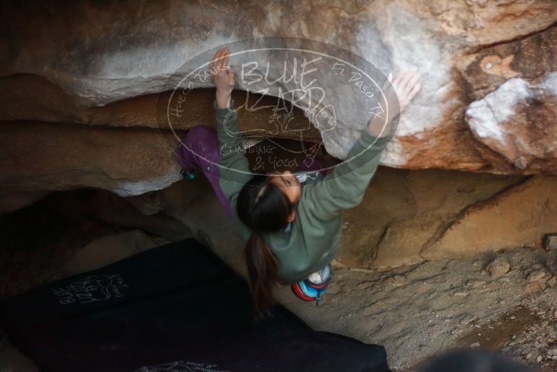 Bouldering in Hueco Tanks on 11/23/2019 with Blue Lizard Climbing and Yoga

Filename: SRM_20191123_1728431.jpg
Aperture: f/1.8
Shutter Speed: 1/250
Body: Canon EOS-1D Mark II
Lens: Canon EF 50mm f/1.8 II