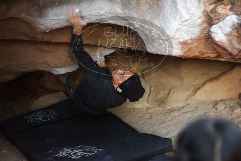 Bouldering in Hueco Tanks on 11/23/2019 with Blue Lizard Climbing and Yoga

Filename: SRM_20191123_1730380.jpg
Aperture: f/1.8
Shutter Speed: 1/160
Body: Canon EOS-1D Mark II
Lens: Canon EF 50mm f/1.8 II