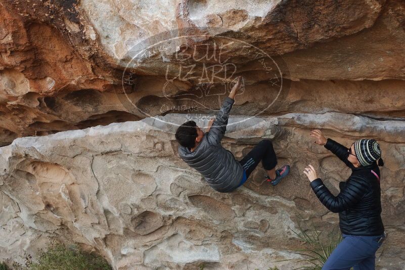 Bouldering in Hueco Tanks on 11/24/2019 with Blue Lizard Climbing and Yoga

Filename: SRM_20191124_1017150.jpg
Aperture: f/6.3
Shutter Speed: 1/250
Body: Canon EOS-1D Mark II
Lens: Canon EF 50mm f/1.8 II