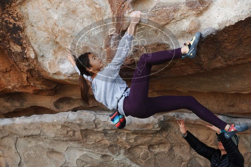 Bouldering in Hueco Tanks on 11/24/2019 with Blue Lizard Climbing and Yoga

Filename: SRM_20191124_1017410.jpg
Aperture: f/7.1
Shutter Speed: 1/250
Body: Canon EOS-1D Mark II
Lens: Canon EF 50mm f/1.8 II