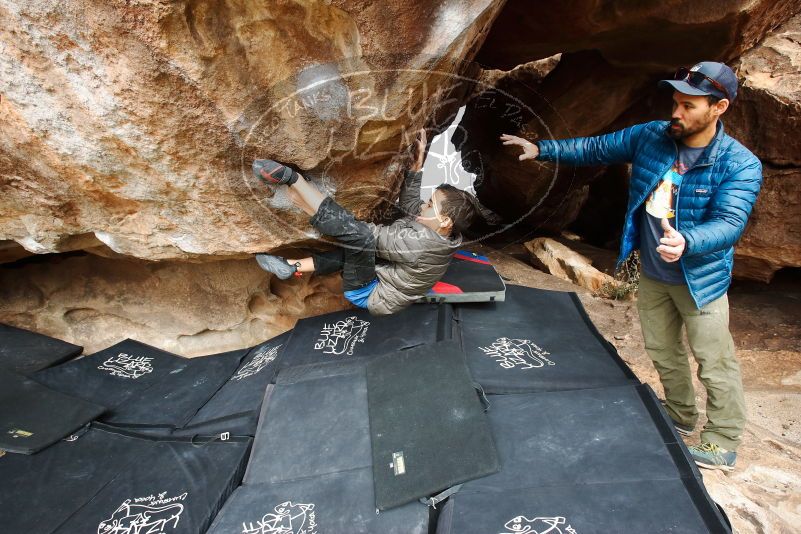 Bouldering in Hueco Tanks on 11/24/2019 with Blue Lizard Climbing and Yoga

Filename: SRM_20191124_1128250.jpg
Aperture: f/6.3
Shutter Speed: 1/320
Body: Canon EOS-1D Mark II
Lens: Canon EF 16-35mm f/2.8 L