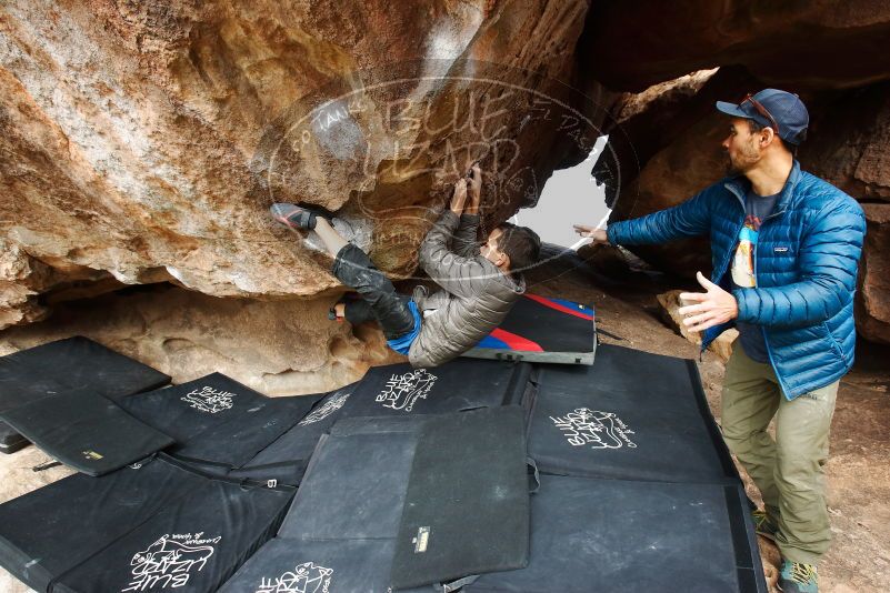 Bouldering in Hueco Tanks on 11/24/2019 with Blue Lizard Climbing and Yoga

Filename: SRM_20191124_1128280.jpg
Aperture: f/7.1
Shutter Speed: 1/320
Body: Canon EOS-1D Mark II
Lens: Canon EF 16-35mm f/2.8 L