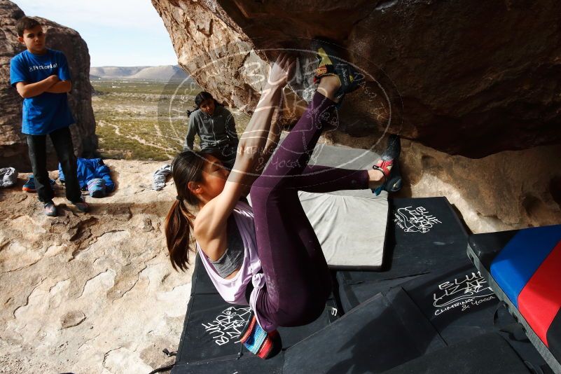 Bouldering in Hueco Tanks on 11/24/2019 with Blue Lizard Climbing and Yoga

Filename: SRM_20191124_1140440.jpg
Aperture: f/10.0
Shutter Speed: 1/320
Body: Canon EOS-1D Mark II
Lens: Canon EF 16-35mm f/2.8 L