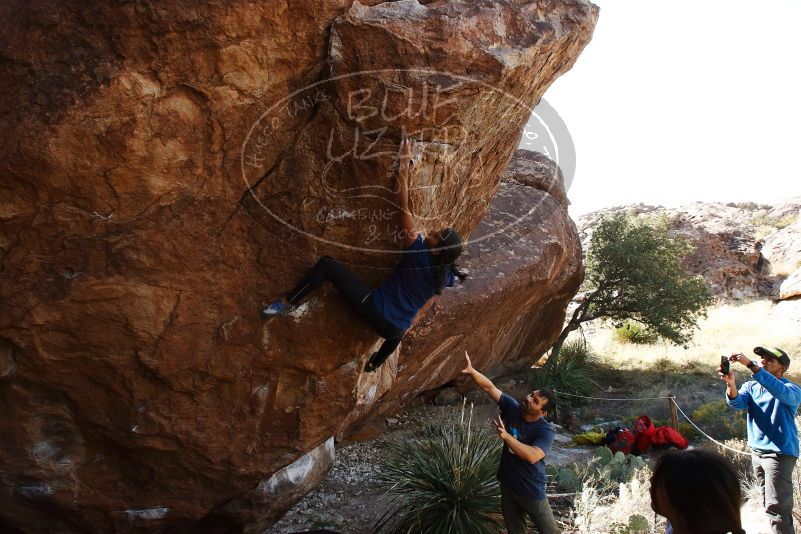 Bouldering in Hueco Tanks on 11/24/2019 with Blue Lizard Climbing and Yoga

Filename: SRM_20191124_1325530.jpg
Aperture: f/7.1
Shutter Speed: 1/250
Body: Canon EOS-1D Mark II
Lens: Canon EF 16-35mm f/2.8 L