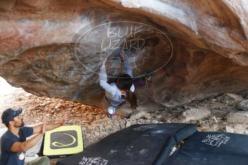 Bouldering in Hueco Tanks on 11/24/2019 with Blue Lizard Climbing and Yoga

Filename: SRM_20191124_1611030.jpg
Aperture: f/2.8
Shutter Speed: 1/250
Body: Canon EOS-1D Mark II
Lens: Canon EF 50mm f/1.8 II