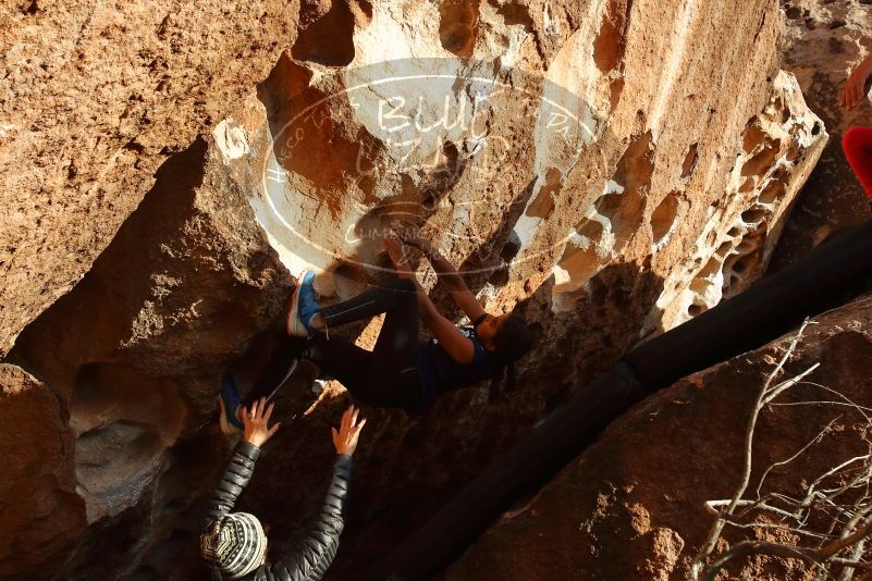 Bouldering in Hueco Tanks on 11/24/2019 with Blue Lizard Climbing and Yoga

Filename: SRM_20191124_1653300.jpg
Aperture: f/7.1
Shutter Speed: 1/400
Body: Canon EOS-1D Mark II
Lens: Canon EF 16-35mm f/2.8 L