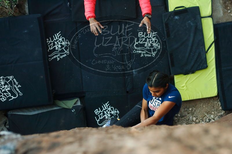 Bouldering in Hueco Tanks on 11/24/2019 with Blue Lizard Climbing and Yoga

Filename: SRM_20191124_1734410.jpg
Aperture: f/2.8
Shutter Speed: 1/250
Body: Canon EOS-1D Mark II
Lens: Canon EF 50mm f/1.8 II