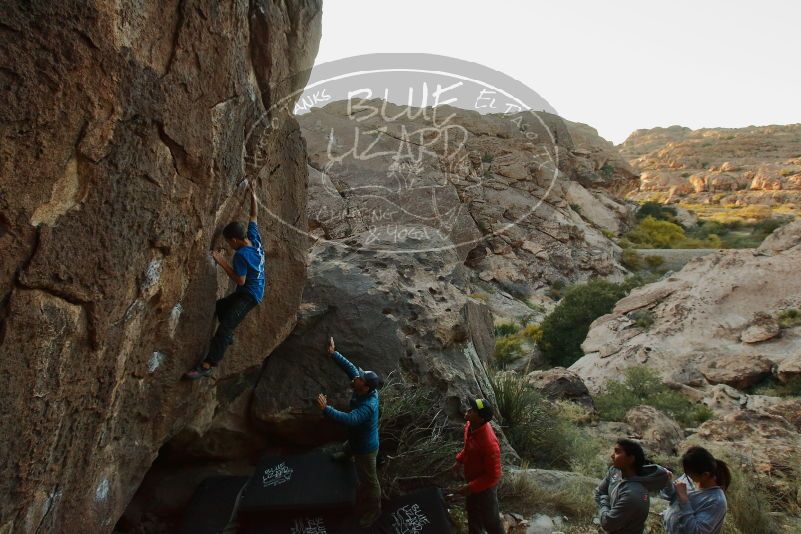 Bouldering in Hueco Tanks on 11/24/2019 with Blue Lizard Climbing and Yoga

Filename: SRM_20191124_1739100.jpg
Aperture: f/6.3
Shutter Speed: 1/200
Body: Canon EOS-1D Mark II
Lens: Canon EF 16-35mm f/2.8 L