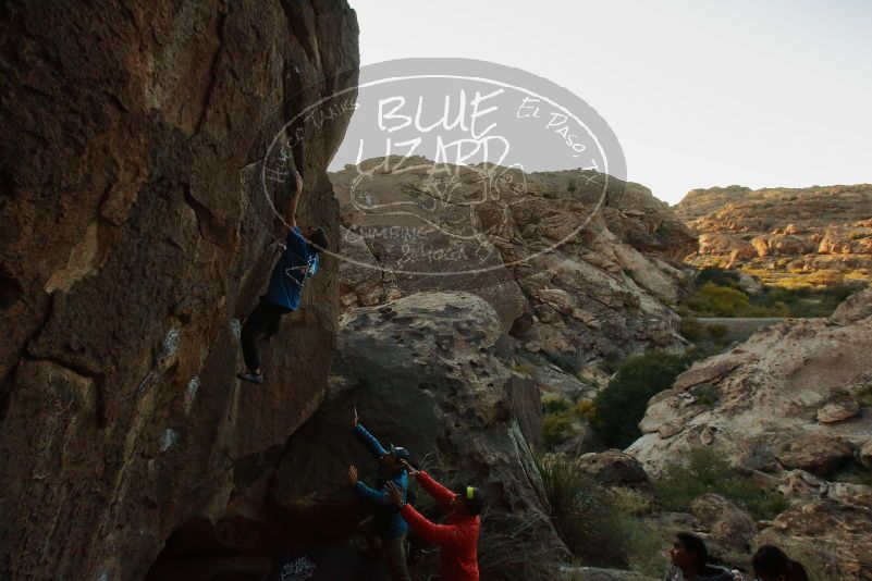 Bouldering in Hueco Tanks on 11/24/2019 with Blue Lizard Climbing and Yoga

Filename: SRM_20191124_1739130.jpg
Aperture: f/8.0
Shutter Speed: 1/200
Body: Canon EOS-1D Mark II
Lens: Canon EF 16-35mm f/2.8 L