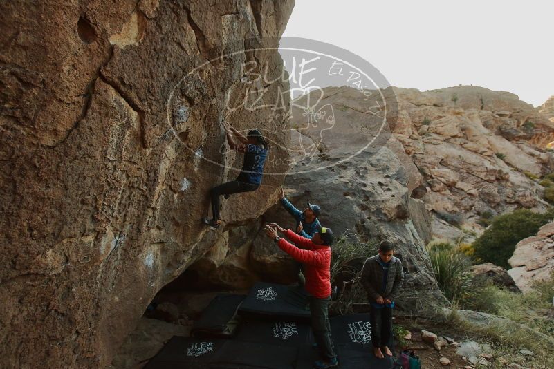 Bouldering in Hueco Tanks on 11/24/2019 with Blue Lizard Climbing and Yoga

Filename: SRM_20191124_1741070.jpg
Aperture: f/4.0
Shutter Speed: 1/200
Body: Canon EOS-1D Mark II
Lens: Canon EF 16-35mm f/2.8 L