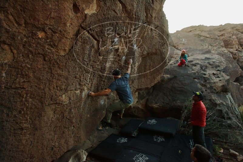 Bouldering in Hueco Tanks on 11/24/2019 with Blue Lizard Climbing and Yoga

Filename: SRM_20191124_1743560.jpg
Aperture: f/5.6
Shutter Speed: 1/200
Body: Canon EOS-1D Mark II
Lens: Canon EF 16-35mm f/2.8 L