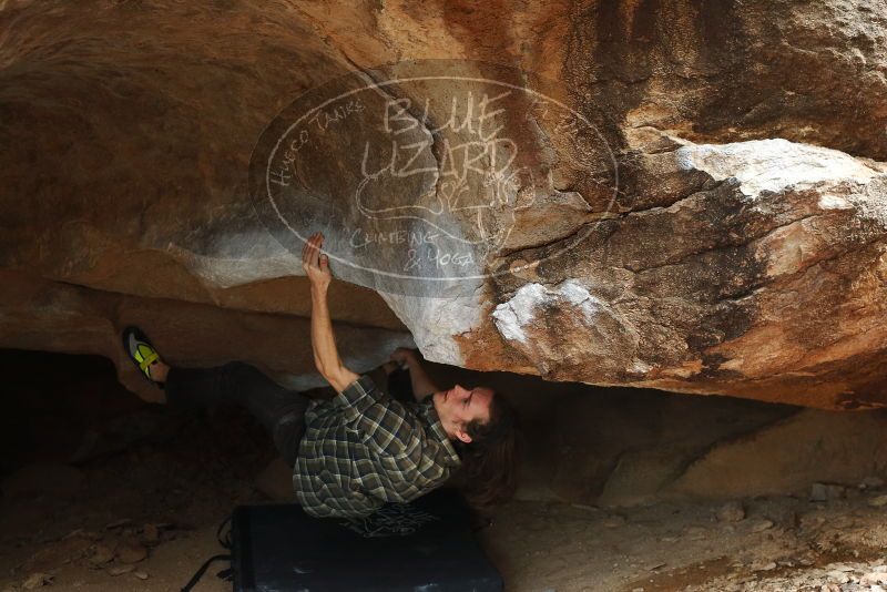 Bouldering in Hueco Tanks on 11/25/2019 with Blue Lizard Climbing and Yoga

Filename: SRM_20191125_1444000.jpg
Aperture: f/3.2
Shutter Speed: 1/250
Body: Canon EOS-1D Mark II
Lens: Canon EF 50mm f/1.8 II