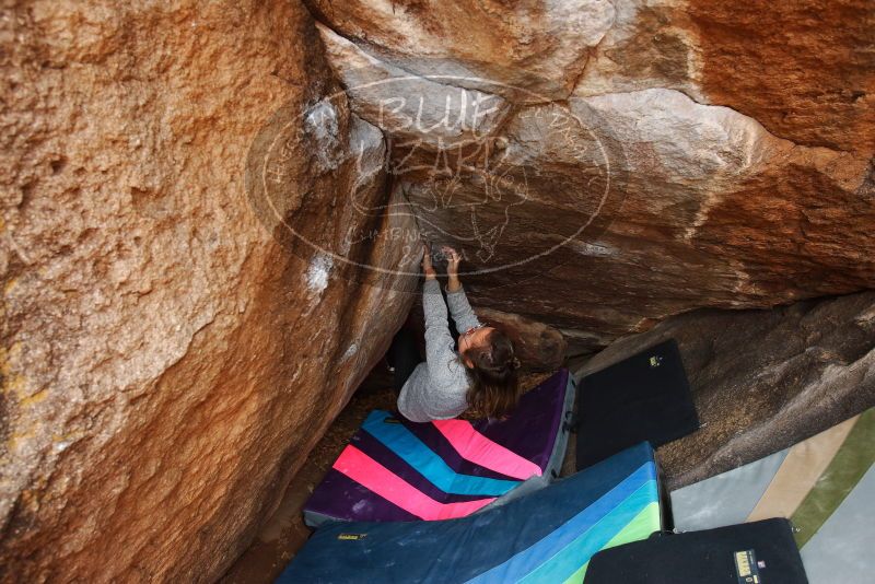 Bouldering in Hueco Tanks on 11/25/2019 with Blue Lizard Climbing and Yoga

Filename: SRM_20191125_1136390.jpg
Aperture: f/4.5
Shutter Speed: 1/250
Body: Canon EOS-1D Mark II
Lens: Canon EF 16-35mm f/2.8 L