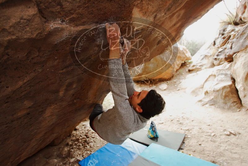 Bouldering in Hueco Tanks on 11/25/2019 with Blue Lizard Climbing and Yoga

Filename: SRM_20191125_1145510.jpg
Aperture: f/3.5
Shutter Speed: 1/250
Body: Canon EOS-1D Mark II
Lens: Canon EF 16-35mm f/2.8 L