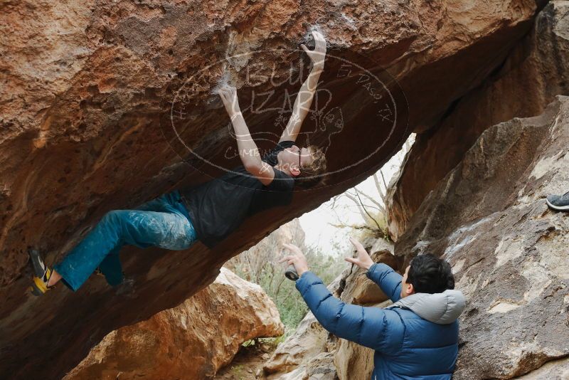 Bouldering in Hueco Tanks on 11/25/2019 with Blue Lizard Climbing and Yoga

Filename: SRM_20191125_1224160.jpg
Aperture: f/4.5
Shutter Speed: 1/250
Body: Canon EOS-1D Mark II
Lens: Canon EF 50mm f/1.8 II