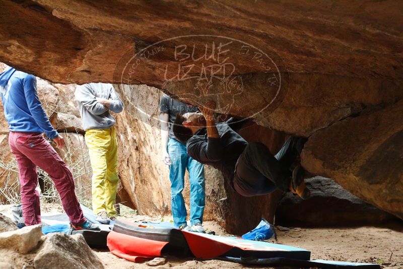 Bouldering in Hueco Tanks on 11/25/2019 with Blue Lizard Climbing and Yoga

Filename: SRM_20191125_1342300.jpg
Aperture: f/4.5
Shutter Speed: 1/320
Body: Canon EOS-1D Mark II
Lens: Canon EF 50mm f/1.8 II