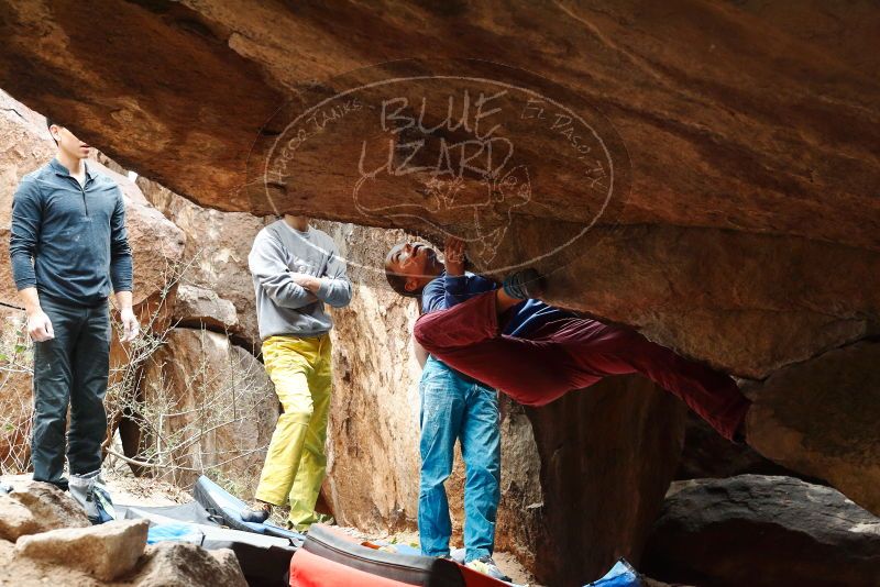 Bouldering in Hueco Tanks on 11/25/2019 with Blue Lizard Climbing and Yoga

Filename: SRM_20191125_1343030.jpg
Aperture: f/5.0
Shutter Speed: 1/320
Body: Canon EOS-1D Mark II
Lens: Canon EF 50mm f/1.8 II