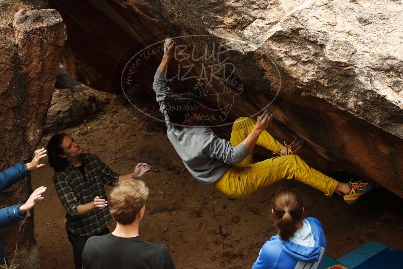 Bouldering in Hueco Tanks on 11/25/2019 with Blue Lizard Climbing and Yoga

Filename: SRM_20191125_1352250.jpg
Aperture: f/5.0
Shutter Speed: 1/400
Body: Canon EOS-1D Mark II
Lens: Canon EF 50mm f/1.8 II