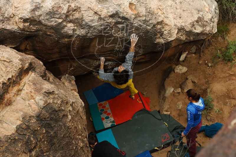 Bouldering in Hueco Tanks on 11/25/2019 with Blue Lizard Climbing and Yoga

Filename: SRM_20191125_1355571.jpg
Aperture: f/5.0
Shutter Speed: 1/500
Body: Canon EOS-1D Mark II
Lens: Canon EF 50mm f/1.8 II