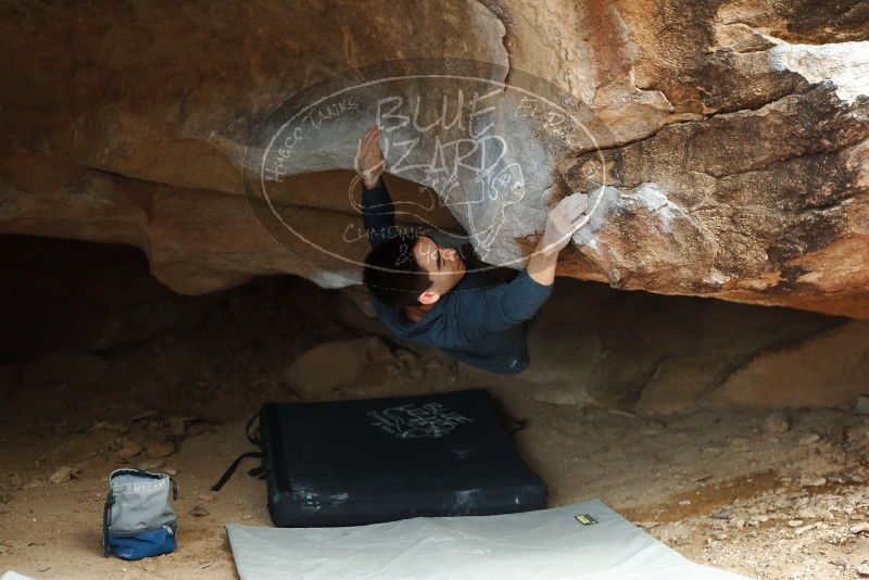 Bouldering in Hueco Tanks on 11/25/2019 with Blue Lizard Climbing and Yoga

Filename: SRM_20191125_1442360.jpg
Aperture: f/2.8
Shutter Speed: 1/250
Body: Canon EOS-1D Mark II
Lens: Canon EF 50mm f/1.8 II