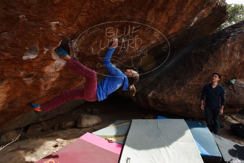Bouldering in Hueco Tanks on 11/25/2019 with Blue Lizard Climbing and Yoga

Filename: SRM_20191125_1523240.jpg
Aperture: f/5.0
Shutter Speed: 1/400
Body: Canon EOS-1D Mark II
Lens: Canon EF 16-35mm f/2.8 L
