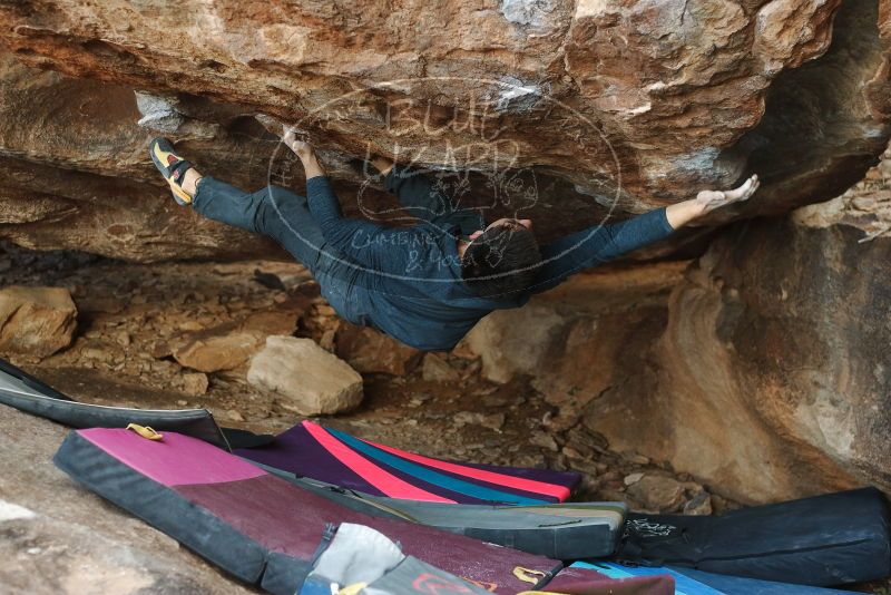 Bouldering in Hueco Tanks on 11/25/2019 with Blue Lizard Climbing and Yoga

Filename: SRM_20191125_1626240.jpg
Aperture: f/3.2
Shutter Speed: 1/320
Body: Canon EOS-1D Mark II
Lens: Canon EF 50mm f/1.8 II