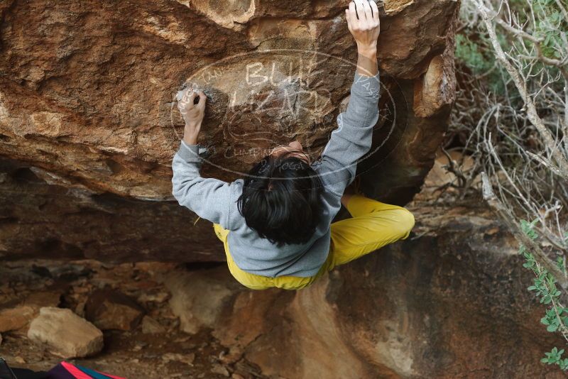 Bouldering in Hueco Tanks on 11/25/2019 with Blue Lizard Climbing and Yoga

Filename: SRM_20191125_1630470.jpg
Aperture: f/3.5
Shutter Speed: 1/320
Body: Canon EOS-1D Mark II
Lens: Canon EF 50mm f/1.8 II
