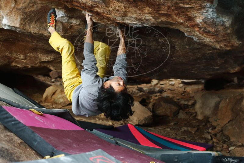 Bouldering in Hueco Tanks on 11/25/2019 with Blue Lizard Climbing and Yoga

Filename: SRM_20191125_1644290.jpg
Aperture: f/3.2
Shutter Speed: 1/250
Body: Canon EOS-1D Mark II
Lens: Canon EF 50mm f/1.8 II