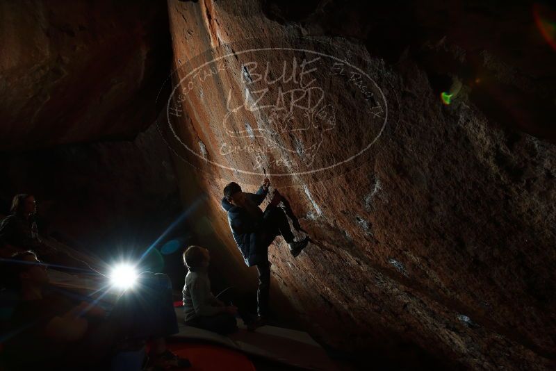 Bouldering in Hueco Tanks on 11/25/2019 with Blue Lizard Climbing and Yoga

Filename: SRM_20191125_1740150.jpg
Aperture: f/7.1
Shutter Speed: 1/250
Body: Canon EOS-1D Mark II
Lens: Canon EF 16-35mm f/2.8 L