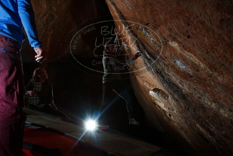 Bouldering in Hueco Tanks on 11/25/2019 with Blue Lizard Climbing and Yoga

Filename: SRM_20191125_1803030.jpg
Aperture: f/8.0
Shutter Speed: 1/250
Body: Canon EOS-1D Mark II
Lens: Canon EF 16-35mm f/2.8 L