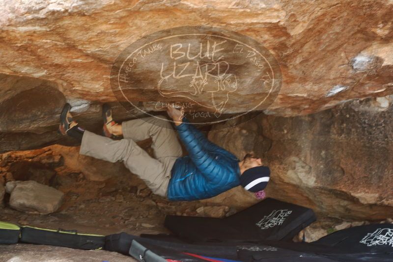 Bouldering in Hueco Tanks on 11/26/2019 with Blue Lizard Climbing and Yoga

Filename: SRM_20191126_1554240.jpg
Aperture: f/5.0
Shutter Speed: 1/250
Body: Canon EOS-1D Mark II
Lens: Canon EF 50mm f/1.8 II