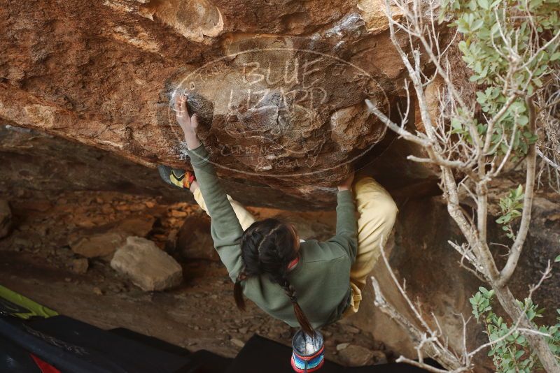 Bouldering in Hueco Tanks on 11/26/2019 with Blue Lizard Climbing and Yoga

Filename: SRM_20191126_1558360.jpg
Aperture: f/5.0
Shutter Speed: 1/250
Body: Canon EOS-1D Mark II
Lens: Canon EF 50mm f/1.8 II