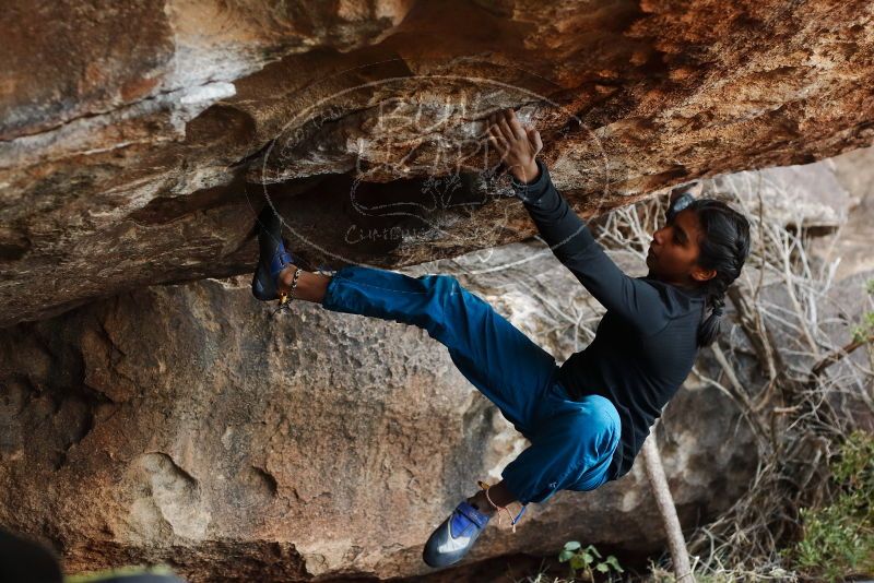 Bouldering in Hueco Tanks on 11/26/2019 with Blue Lizard Climbing and Yoga

Filename: SRM_20191126_1616071.jpg
Aperture: f/3.2
Shutter Speed: 1/250
Body: Canon EOS-1D Mark II
Lens: Canon EF 50mm f/1.8 II